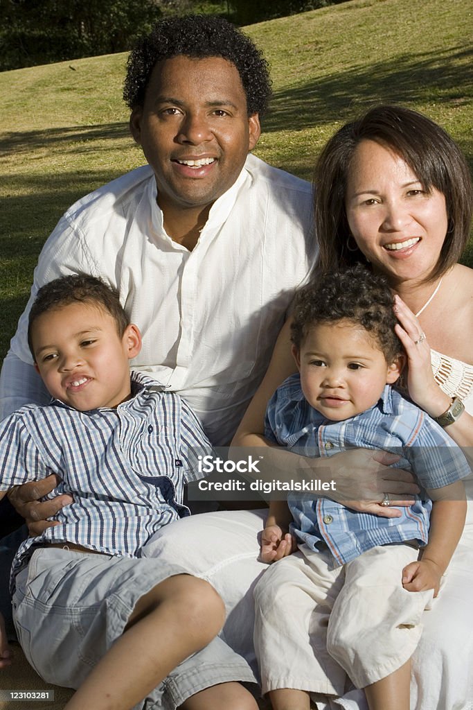 Diverse Family Family Stock Photo