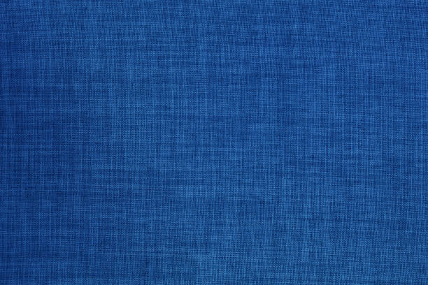istock Dark blue linen fabric cloth texture background, seamless pattern of natural textile. 1231045938