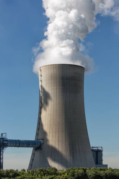 istock Cooling tower coal power plant in Germany 1231053134