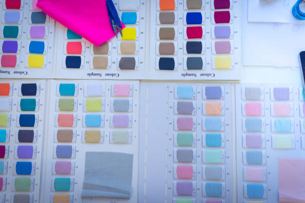 istock Pantone swatch of colorful thread 1231054475