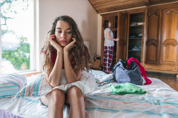 istock Lesbian couple breaking up during Covid-19 1231063216