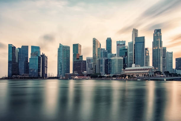 istock Marina Bay in evening, Singapore 1231063849