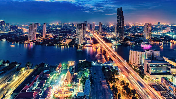 istock Bangkok city in evening 1231070459