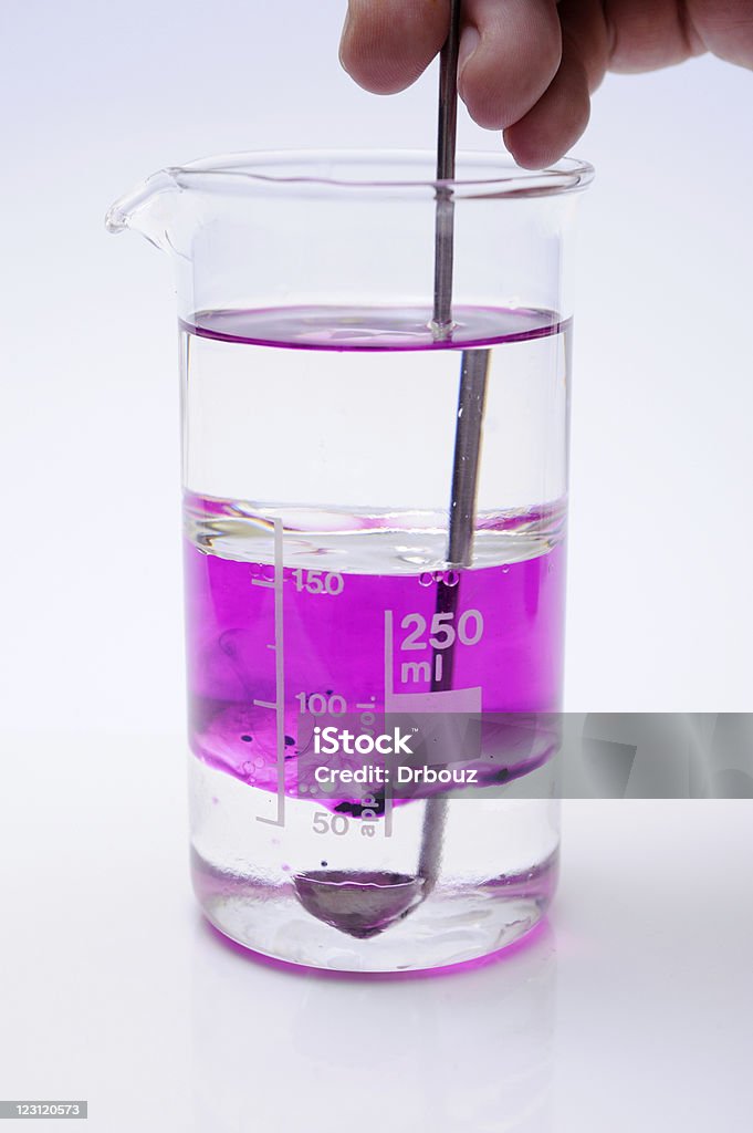 Experiência de Química - Royalty-free Artigo de Vidro de Laboratório Foto de stock