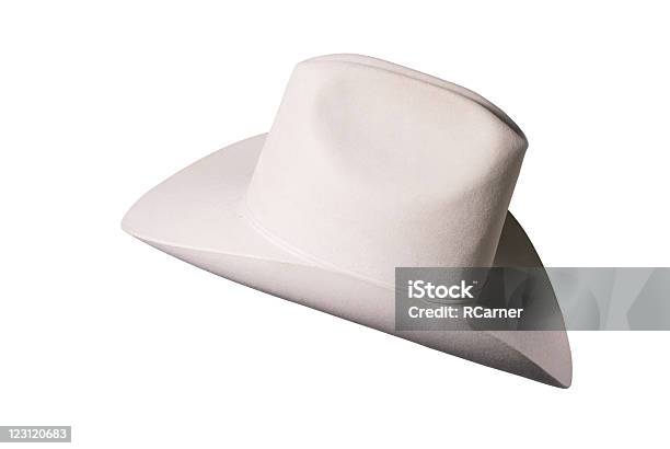 Sombrero De Vaquero De Estilo Estadounidense Foto de stock y más banco de imágenes de Sombrero de vaquero - Sombrero de vaquero, Blanco - Color, Recortable