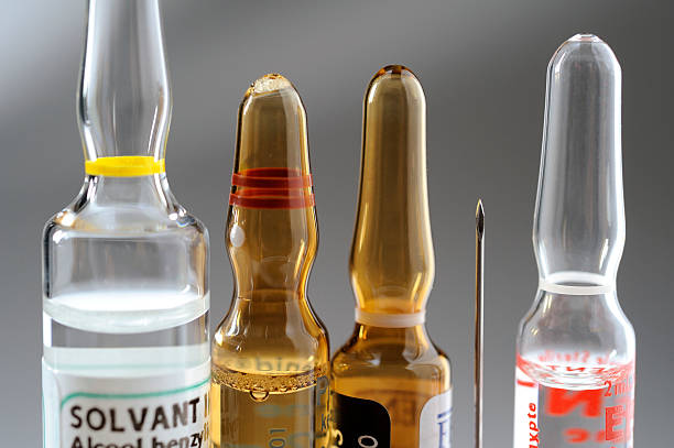Medical ampoules. stock photo