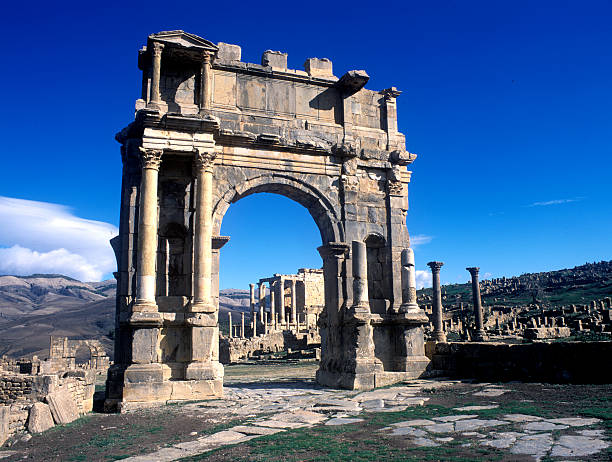 Arch of Caracalla. stock photo