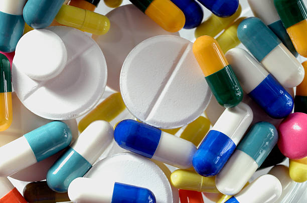 Pills and tablets. stock photo