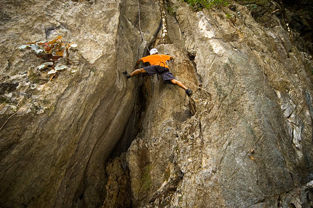 Wall Climber stock photo