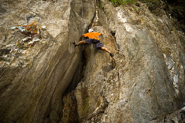 Alpinista de Parede - fotografia de stock