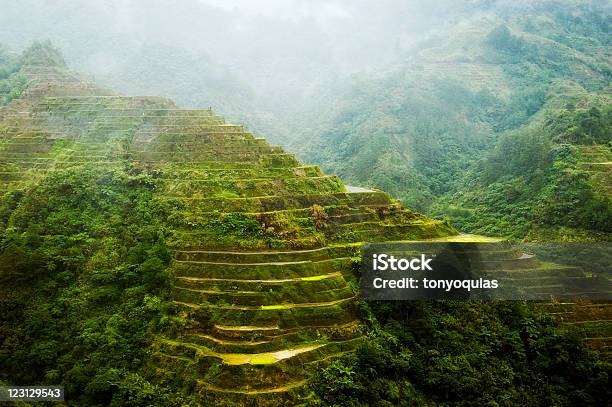 Banaue Rice Terraces Stock Photo - Download Image Now - Antique, Beauty In Nature, Blue