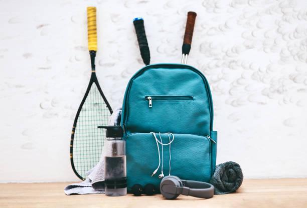 ready, set…squash! - squash racketball sport exercising imagens e fotografias de stock