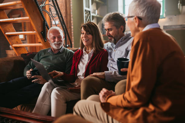 istock Staying in touch with all their friends 1231408616