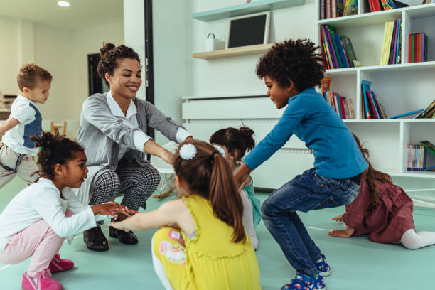 istock Favorite time at kindergarten is playing time 1231409146