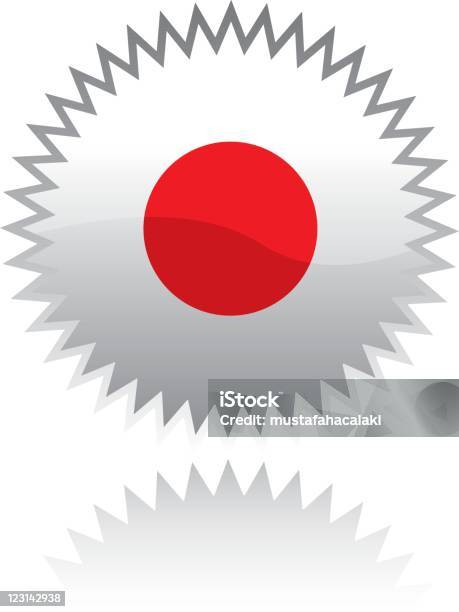 Naklejki Z Flaga Japonii - Stockowe grafiki wektorowe i więcej obrazów Bez ludzi - Bez ludzi, Białe tło, Flaga