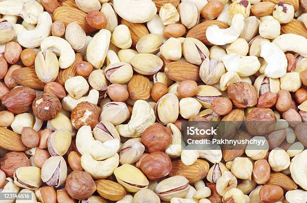 Mixed Nuts Stock Photo - Download Image Now - Almond, Brown, Cashew