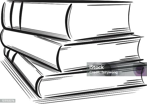 Bücher Stock Vektor Art und mehr Bilder von Akademisches Lernen - Akademisches Lernen, Bibliothek, Bildung