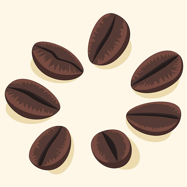 coffee beans in a circle - ryan in a 幅插畫檔、美工圖案、卡通及圖標