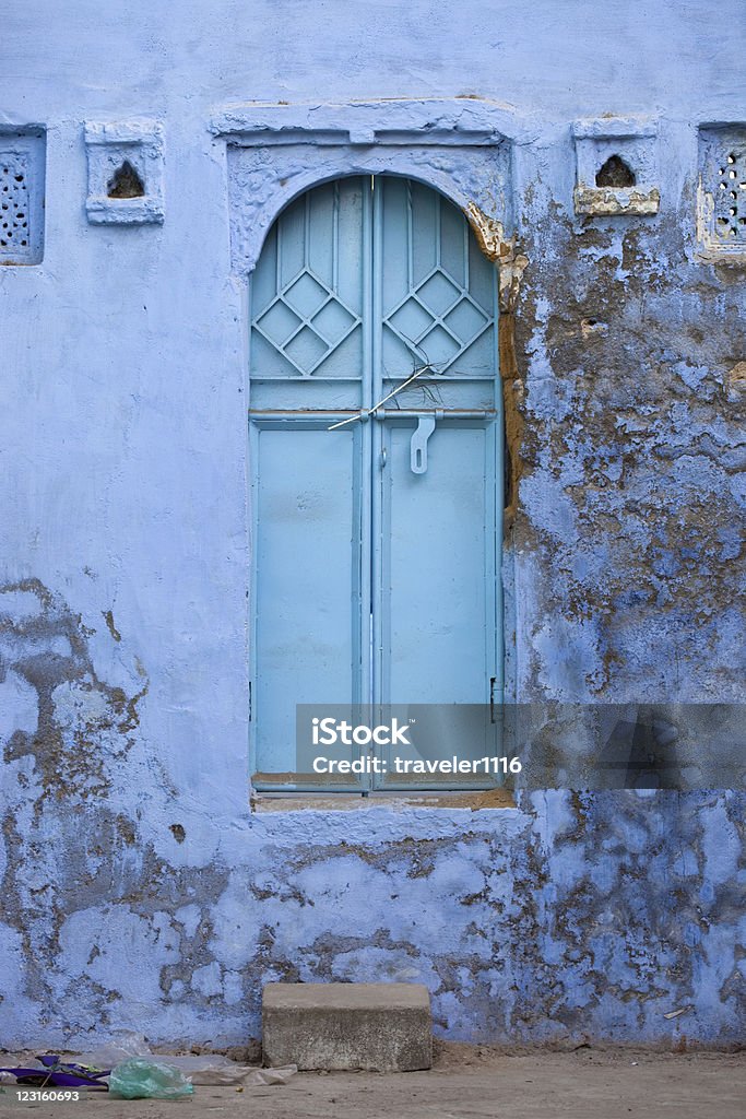 Blue Door - Foto de stock de Antigo royalty-free