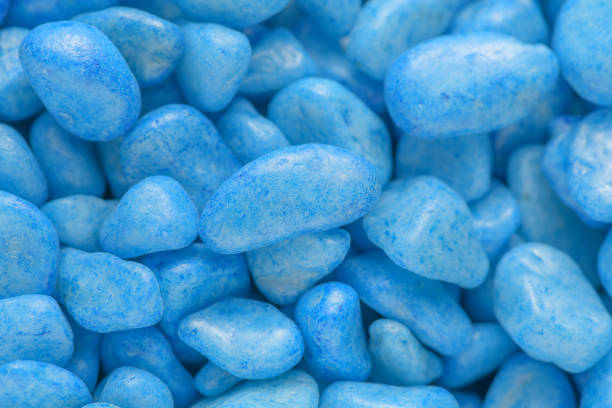 istock Abstract wallpaper macro background: Blue stones 1231681212