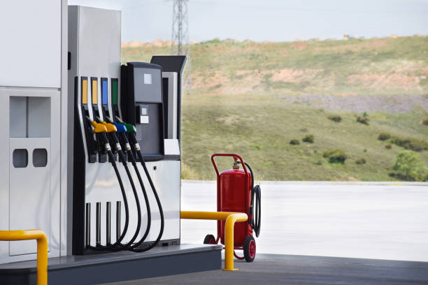 istock Gas station , fuel pumps 1231732477