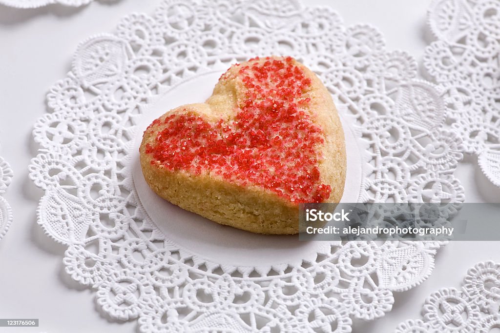 Herzförmige cookie - Lizenzfrei Farbbild Stock-Foto