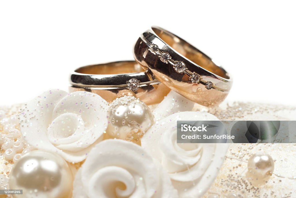 Обручальные кольца - Стоковые фото Алмаз роялти-фри