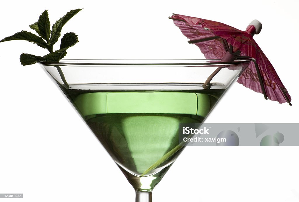 green cocktail  Alcohol - Drink Stock Photo