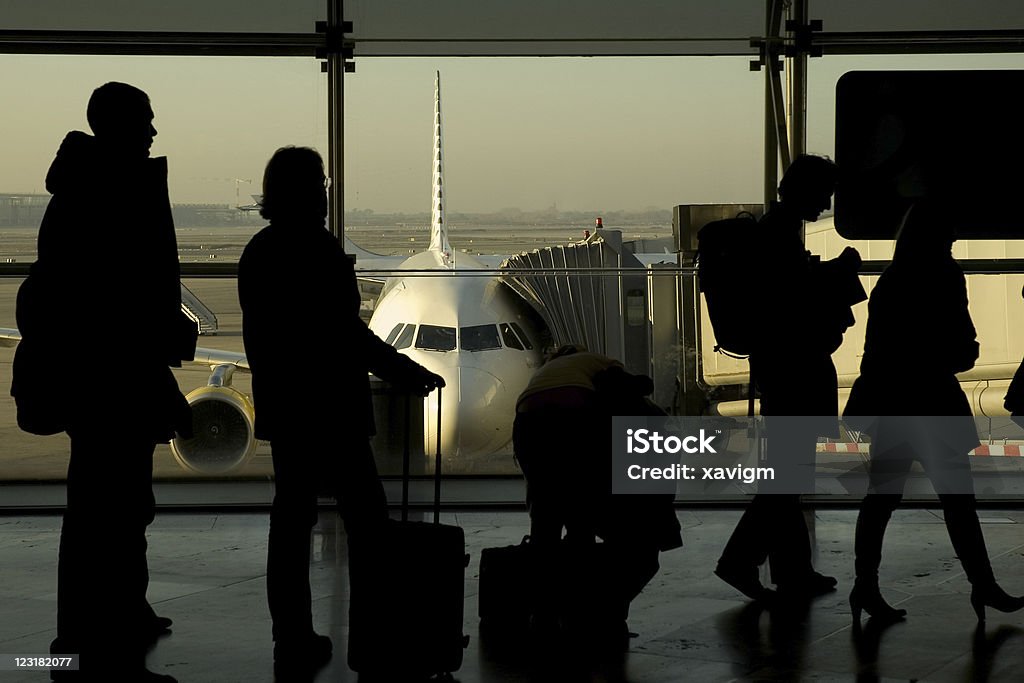 Посадка на борт - Стоковые фото Аэропорт роялти-фри