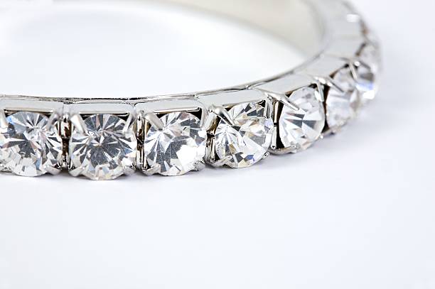 Diamond bracelet stock photo