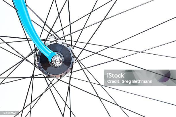 Der Steuer Eines Track Fahrrad Stockfoto und mehr Bilder von Aluminium - Aluminium, Blau, Fahrrad