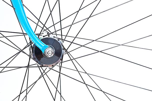 istock Front wheel of a track bike 123182528