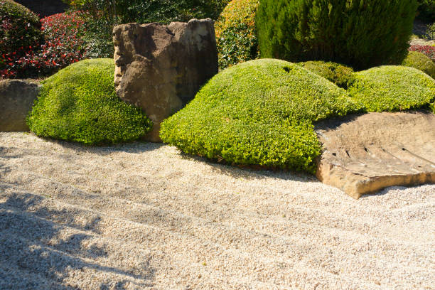 Zen Rock Garden stock photo