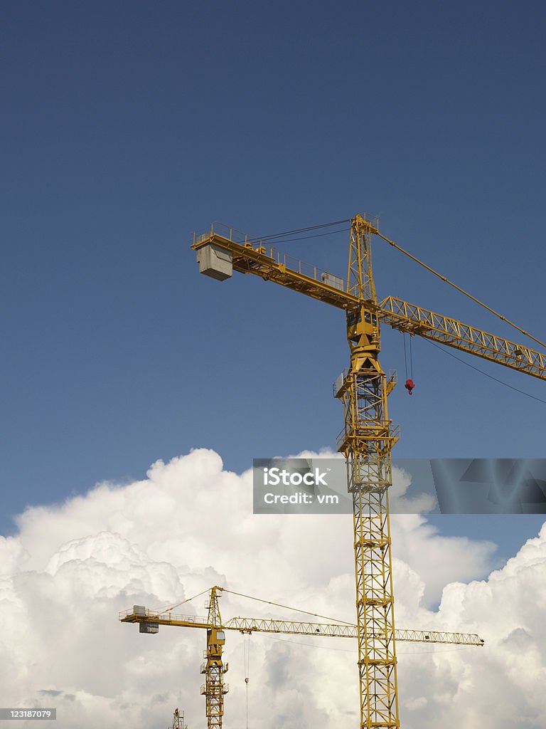 Baustelle auf Wolken - Lizenzfrei Arbeitsstätten Stock-Foto