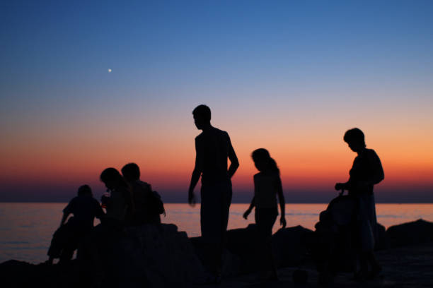 istock Family on the beach 123187356