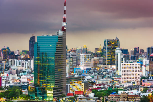 istock Bangkok, Thailand cityscape at dusk. 1231876999