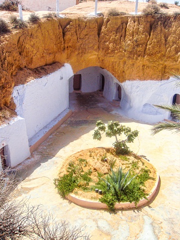 In July 2009, tourists can visit Matmata Troglodyte houses in Tunisia