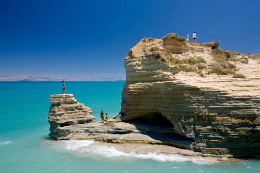 A beautiful shot of stunning rocky landscape surrounding Dwejra Bay, Malta