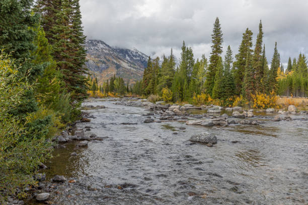 istock Scenic River in the Tetons in Autumn 1231889133
