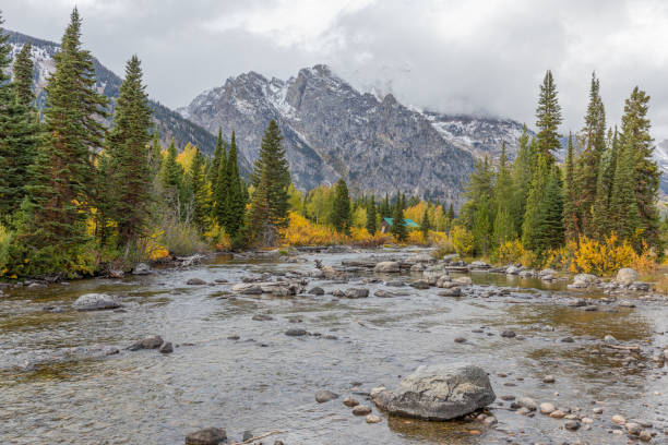 istock Scenic River in the Tetons in Autumn 1231889344