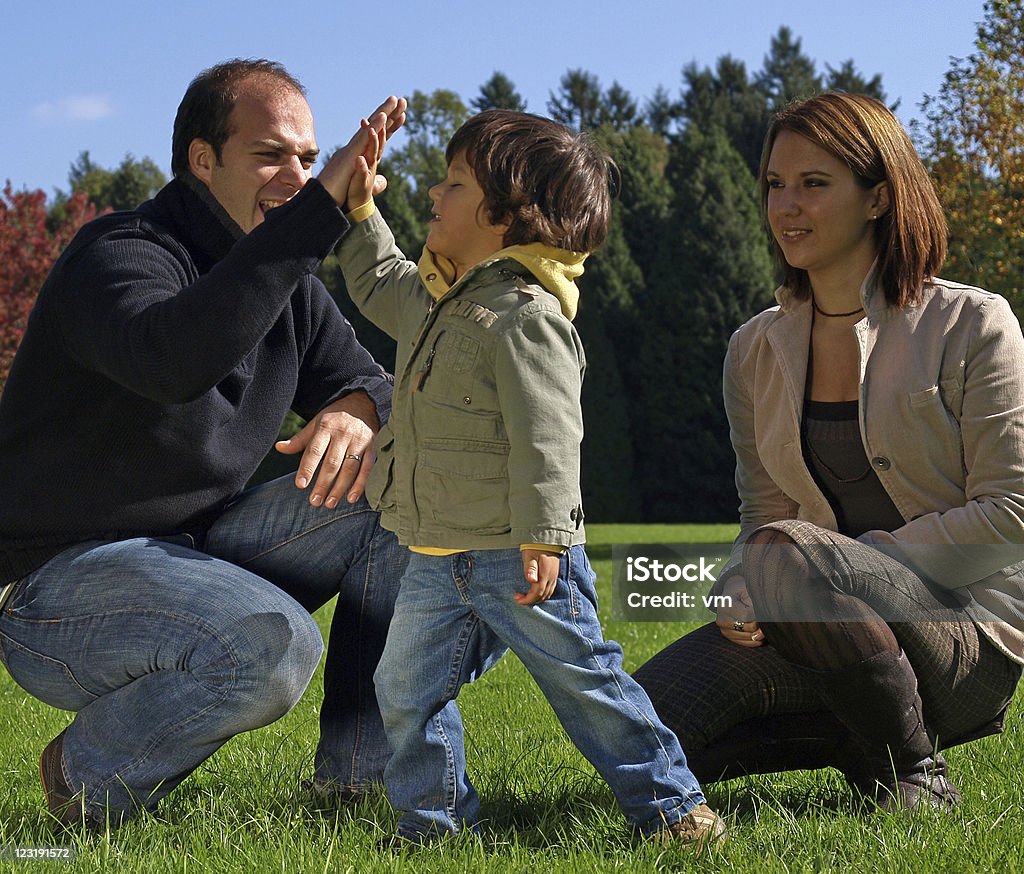Family playing in the park  Activity Stock Photo
