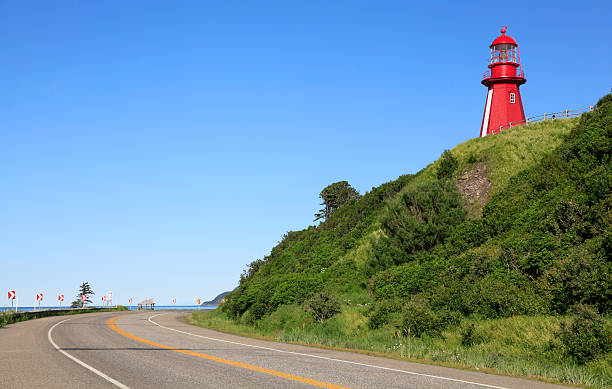 La Martre Lighthouse, Gaspesie, Quebec, Canada