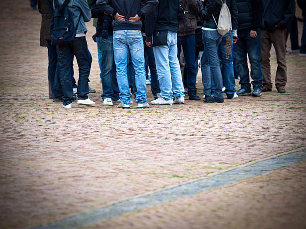 istock Teenagers standing on the street 123197322