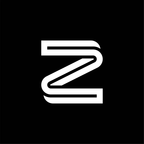 Bended Line Letter Logotype Z Modern Vector Logo Letter Lines Z. Z Abstract Line Letter Design Vector. Creative Vector Logotype Symbol. letter z stock illustrations