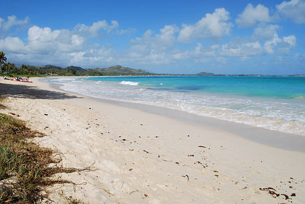 istock Kailua bay beach in Hawaii 123199401