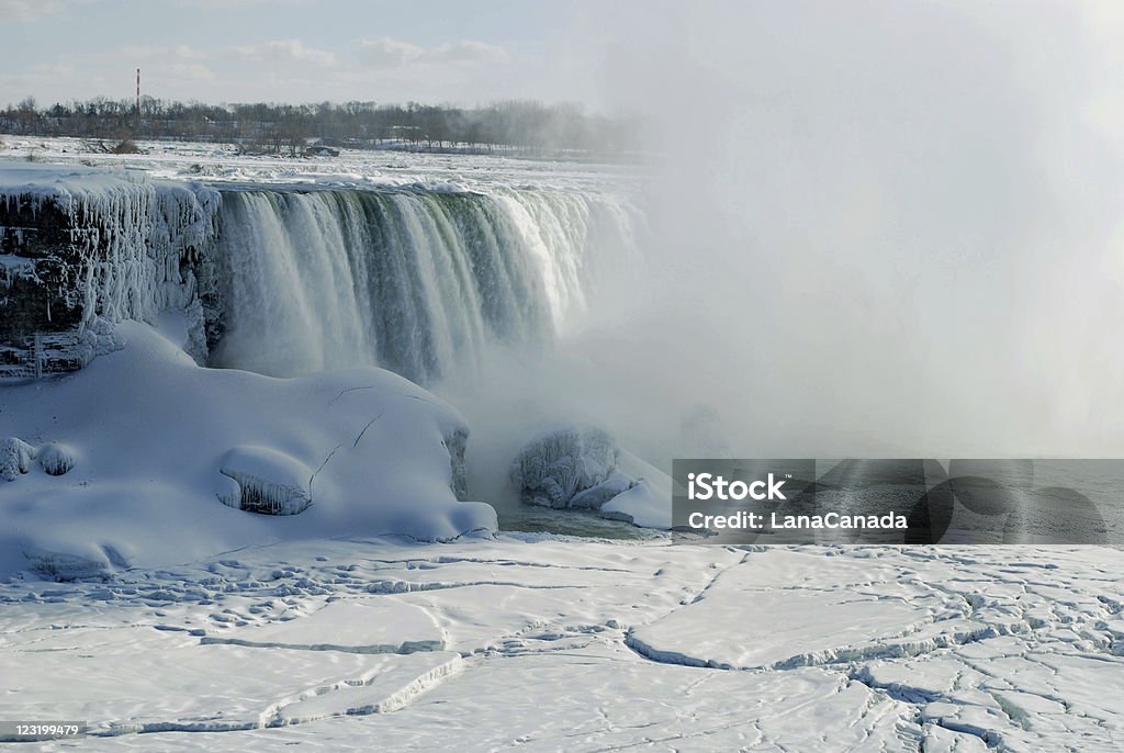 Horse Shoe Niagara Falls im Winter - Lizenzfrei Eingefroren Stock-Foto