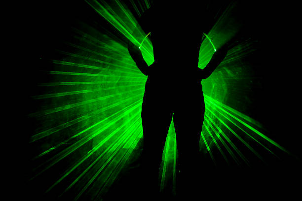 burst, abstract lights from the darkness