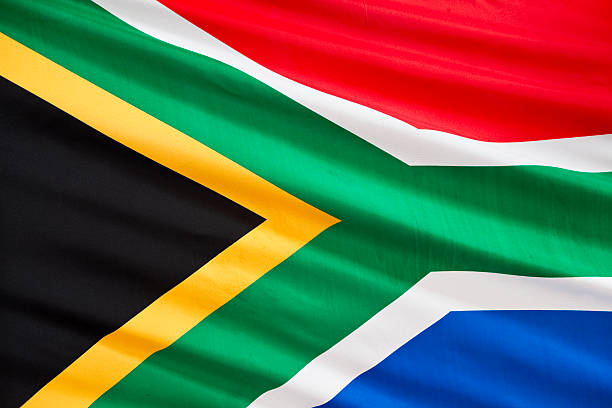 bandeira sul-africana - south african flag flag africa south africa - fotografias e filmes do acervo