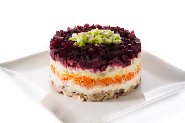istock Traditional Russian herring salad 1232020223