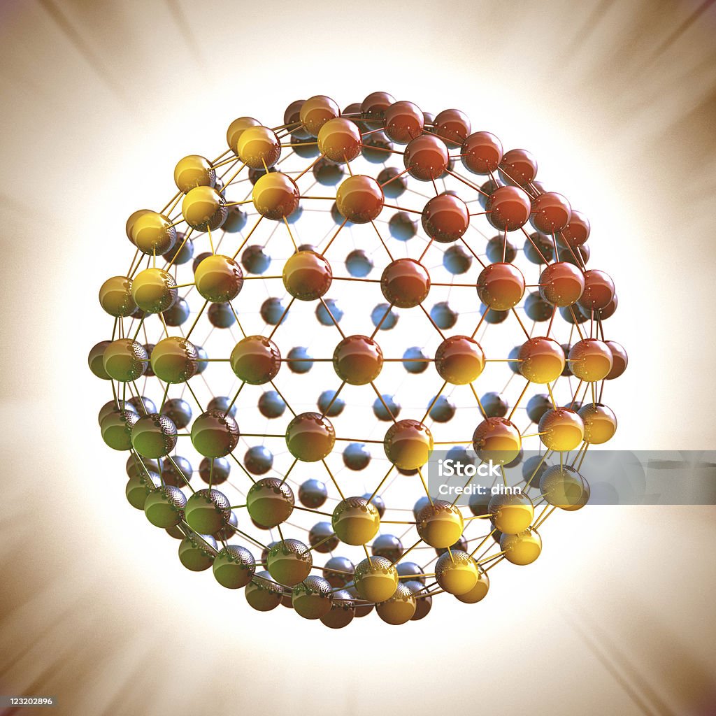 Modelo de Estrutura Molecular - Foto de stock de Molécula royalty-free